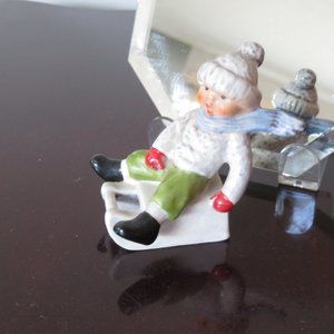 Goebel Hummel Boy on a Sled figurine